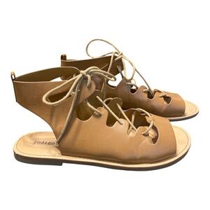 Indigo women’s lace up sandals size 9